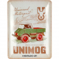 Preview: Blechschild Unimog grün 1